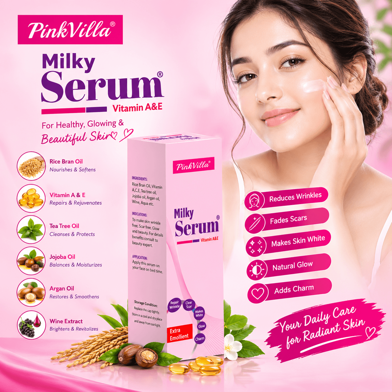 PinkVilla Milky Serum Vitamin A & E
